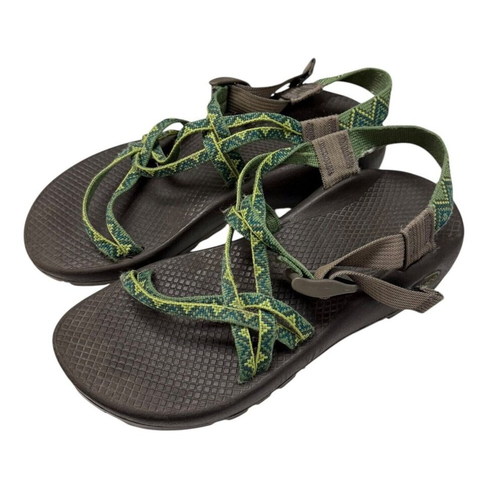 Chaco ZX1 Unaweep Water Hiking Sandals – Green, Grey, Black Women’s Size 8 - Picture 1 of 10